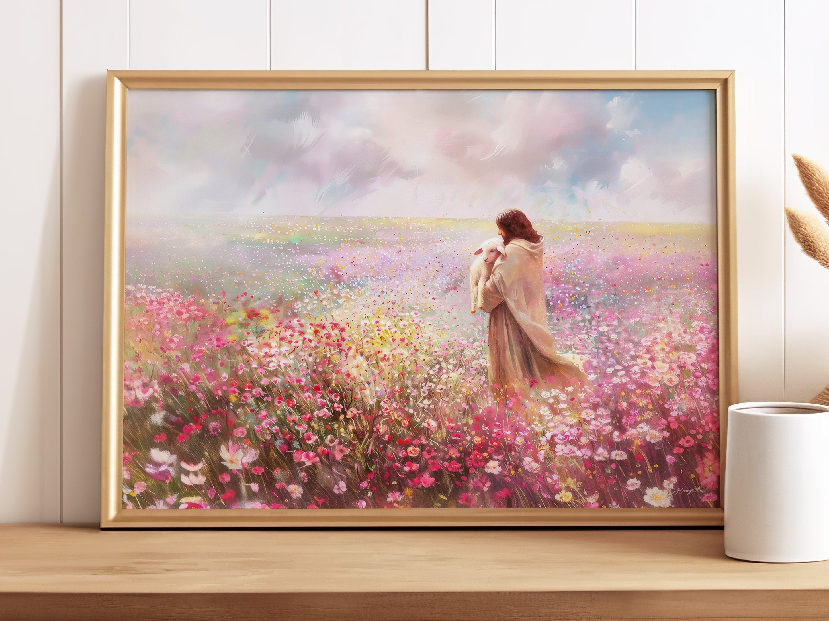 Shepherd's Care Poster, Jesus Lamb of God, Lost Lamb, The Living Christ Poster, The Journey Home Poster, Calming Embrace Poster, Prophetic Art